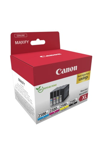 Canon PGI-2500XL (9254B010) Ink Cartridge Multipack, C/M/Y/BK