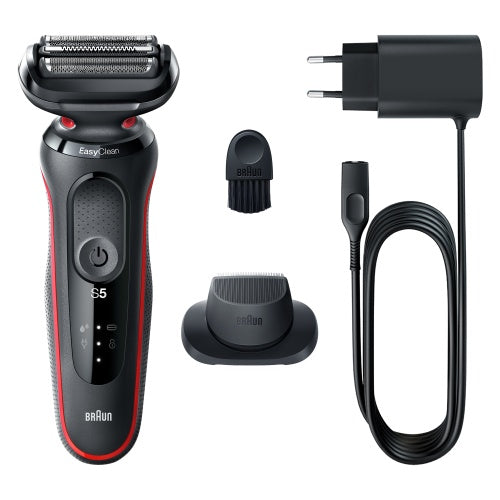 Braun Series 5 51-R1200s Shaver, Black/Red