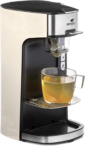 Ecost customer return Senya SYBFCM013C 1400 Stainless Steel Tea Machine, Cream