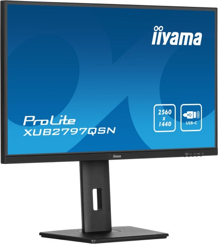 iiyama ProLite XUB2797QSN-B2 Monitor 27'' IPS, UHD 2560x1440, 1 ms, 300 cd/m2, 100 Hz, Black