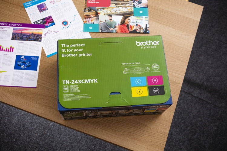 Brother TN-243CMYK (TN243CMYK) Toner Cartridge, Black, Cyan, Magenta, Yellow
