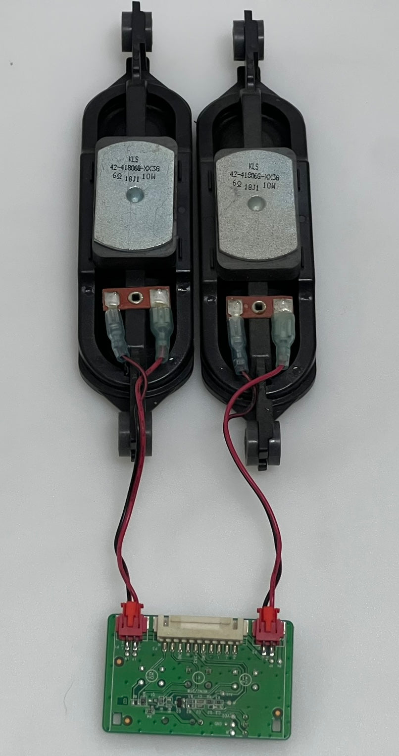 SPEAKERS 42-418068-XX3G 10W WITH POWER BUTTON 40-32D29C-KEA2LG for THOMSON 32HD5506