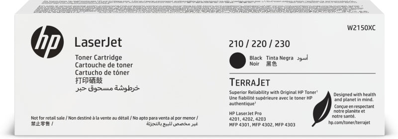 HP W2150XC Toner Cartridge, Black