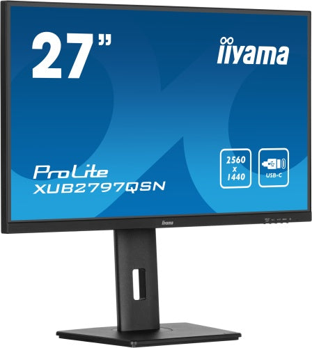 iiyama ProLite XUB2797QSN-B2 Monitor 27'' IPS, UHD 2560x1440, 1 ms, 300 cd/m2, 100 Hz, Black