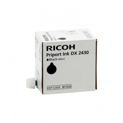 Ricoh DX2430 (893787) (893788) (817222) Ink Cartridge, Black