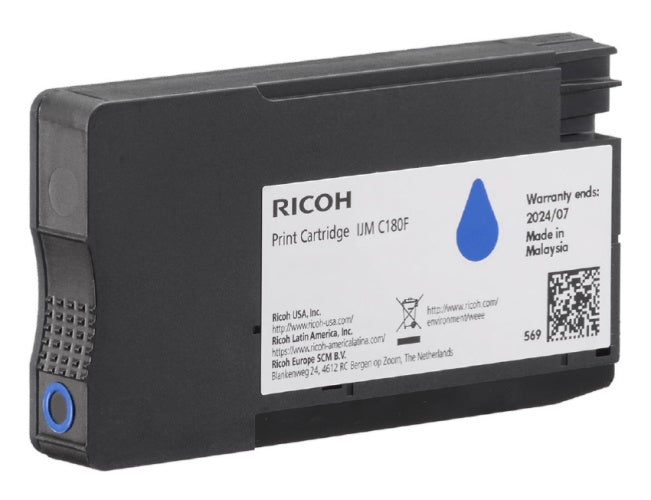 Ricoh IJM C180F (408518) Toner Cartridge, Cyan