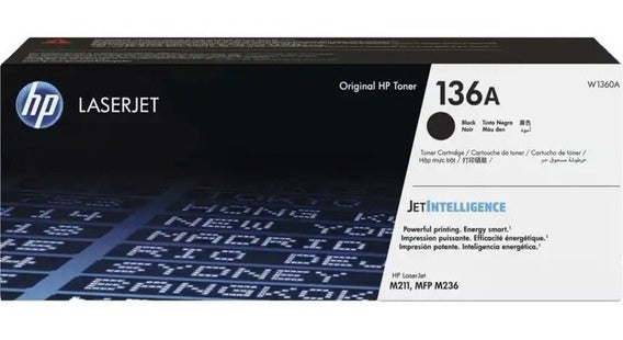 HP 136A (W1360A) toner cartridge, Black (1150 pages)