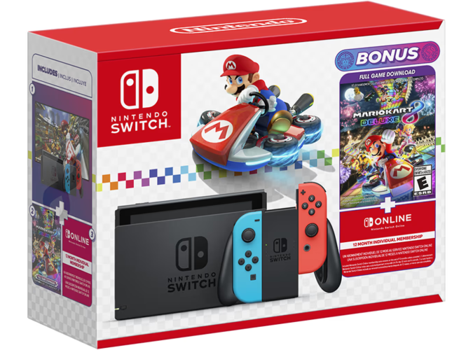 Nintendo Switch Mario Kart 8 Deluxe Console Bundle (2024)