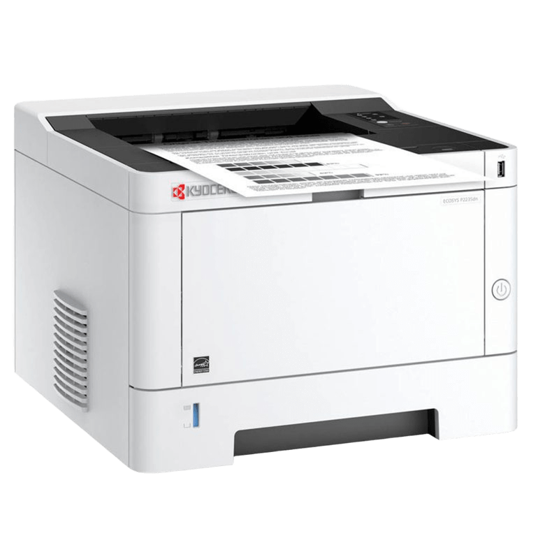 Kyocera Ecosys P2235dn monochrome printer, 22K copies