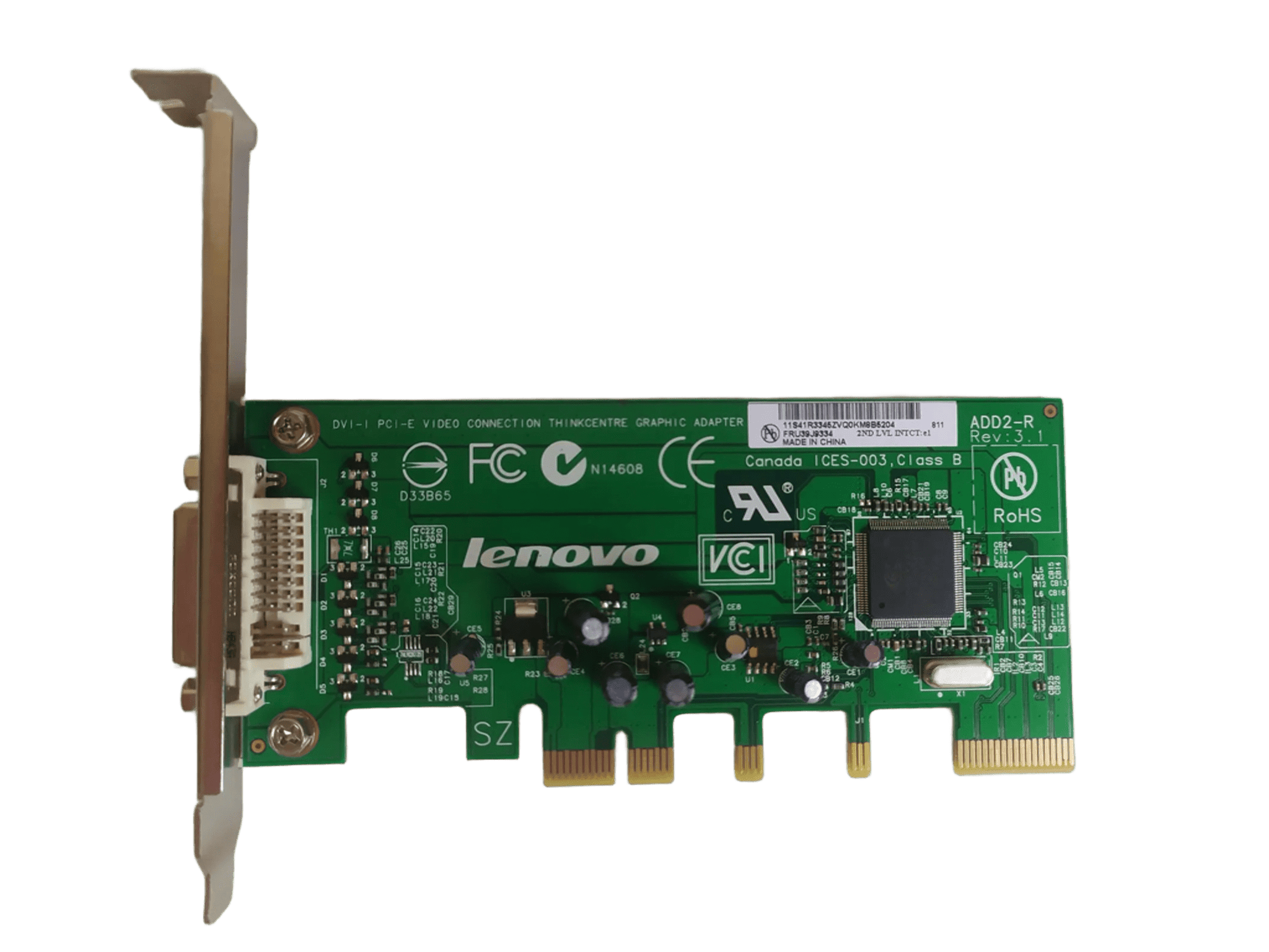 Lenovo DVI-I PCI-E Video Adapter Card, 39J9334