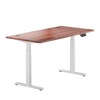 Adjustable Height Table Up Up Thor White, Table top L Dark Walnut