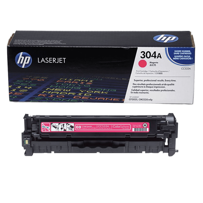 HP 304A Magenta LaserJet Toner Cartridge (CC533A) - open box