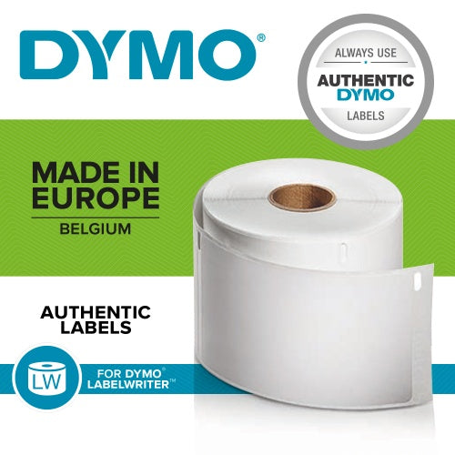 Dymo 99010 (S0722370) Labels 28 x 89mm, 2 rolls x 130 labels, White