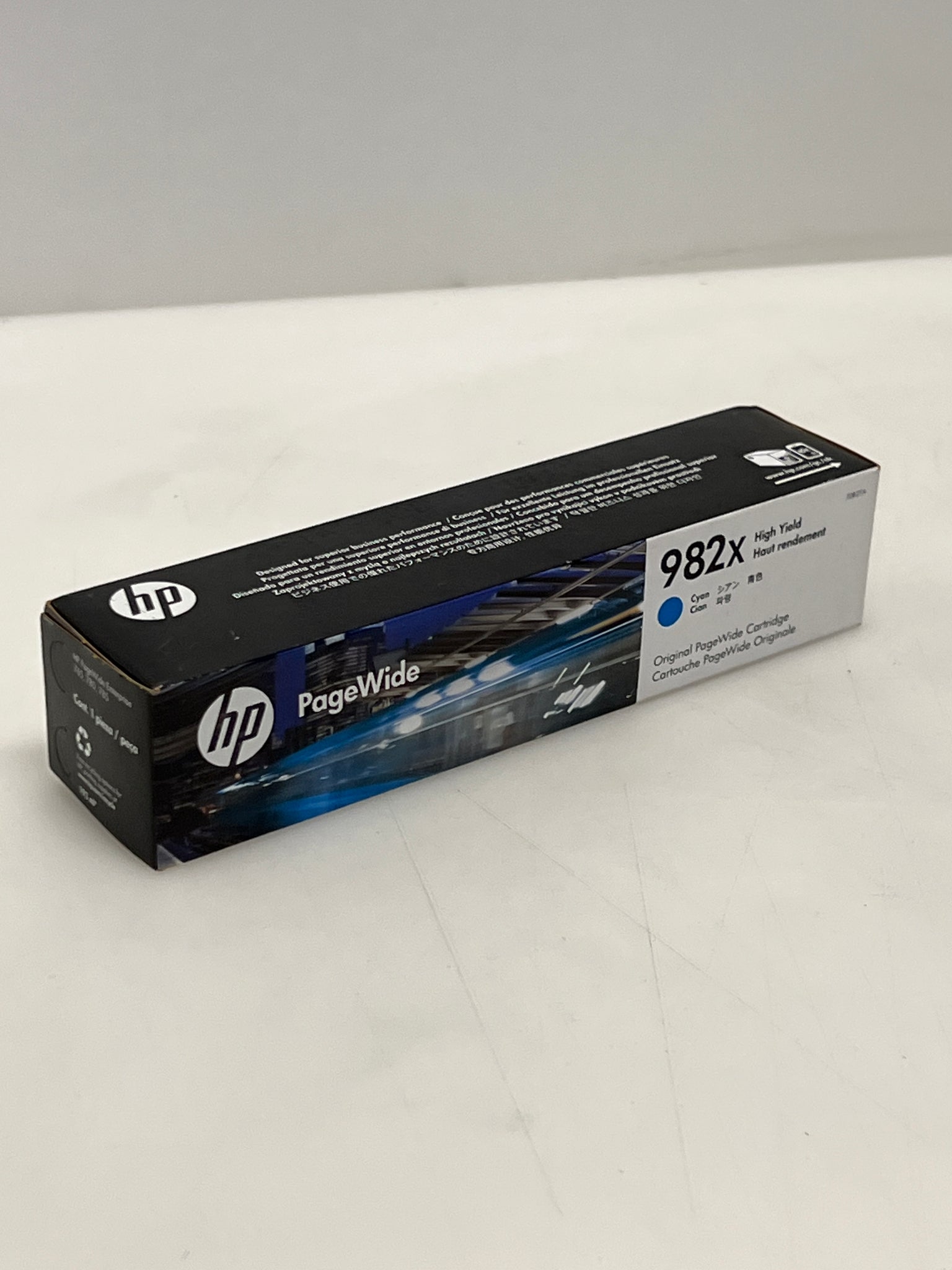 HP 982X High Yield Original PageWide Cartridge (T0B27A) - Cyan