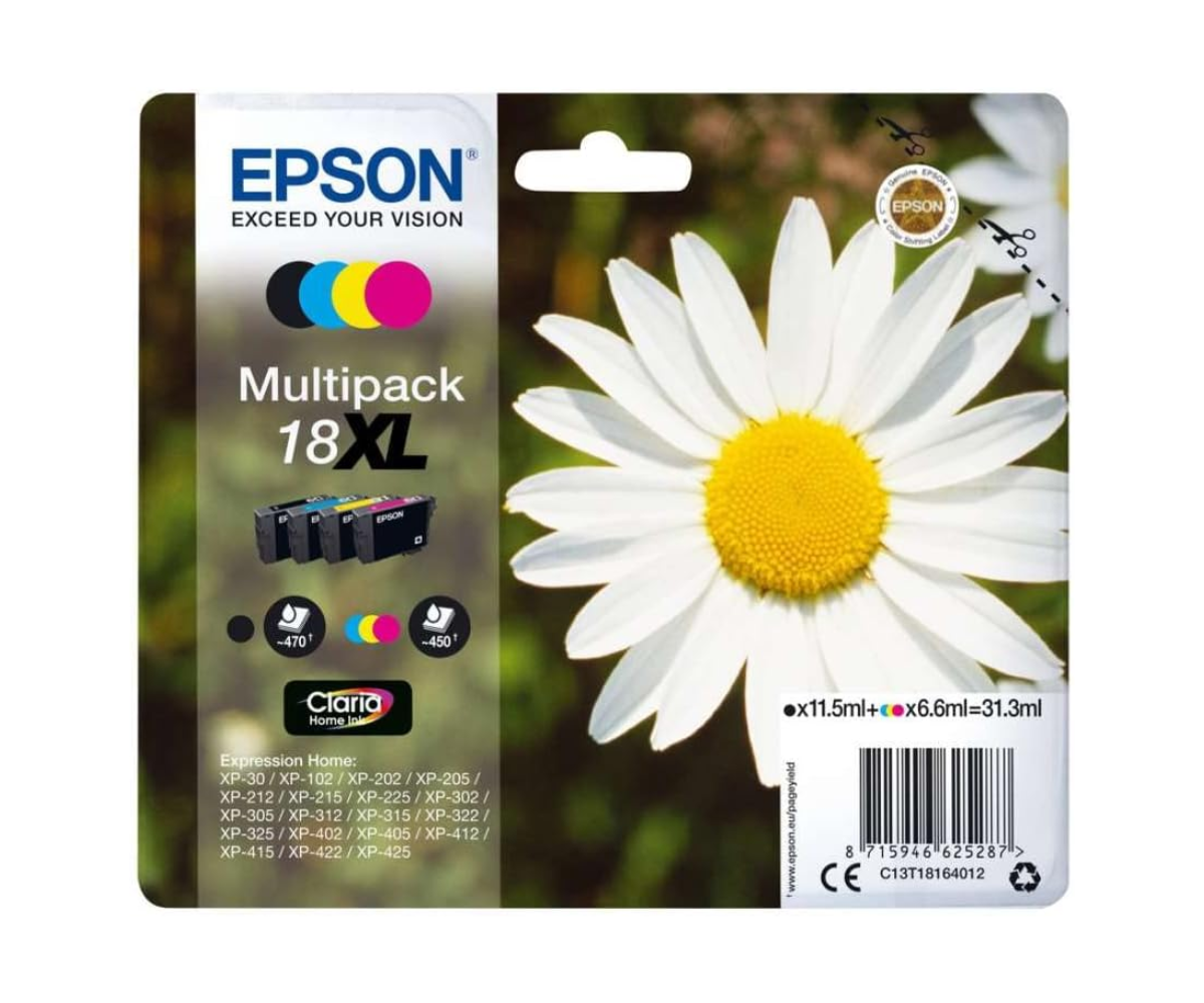 Original Epson C13T18164010 High Yield CMYK Ink Cartridge Pack