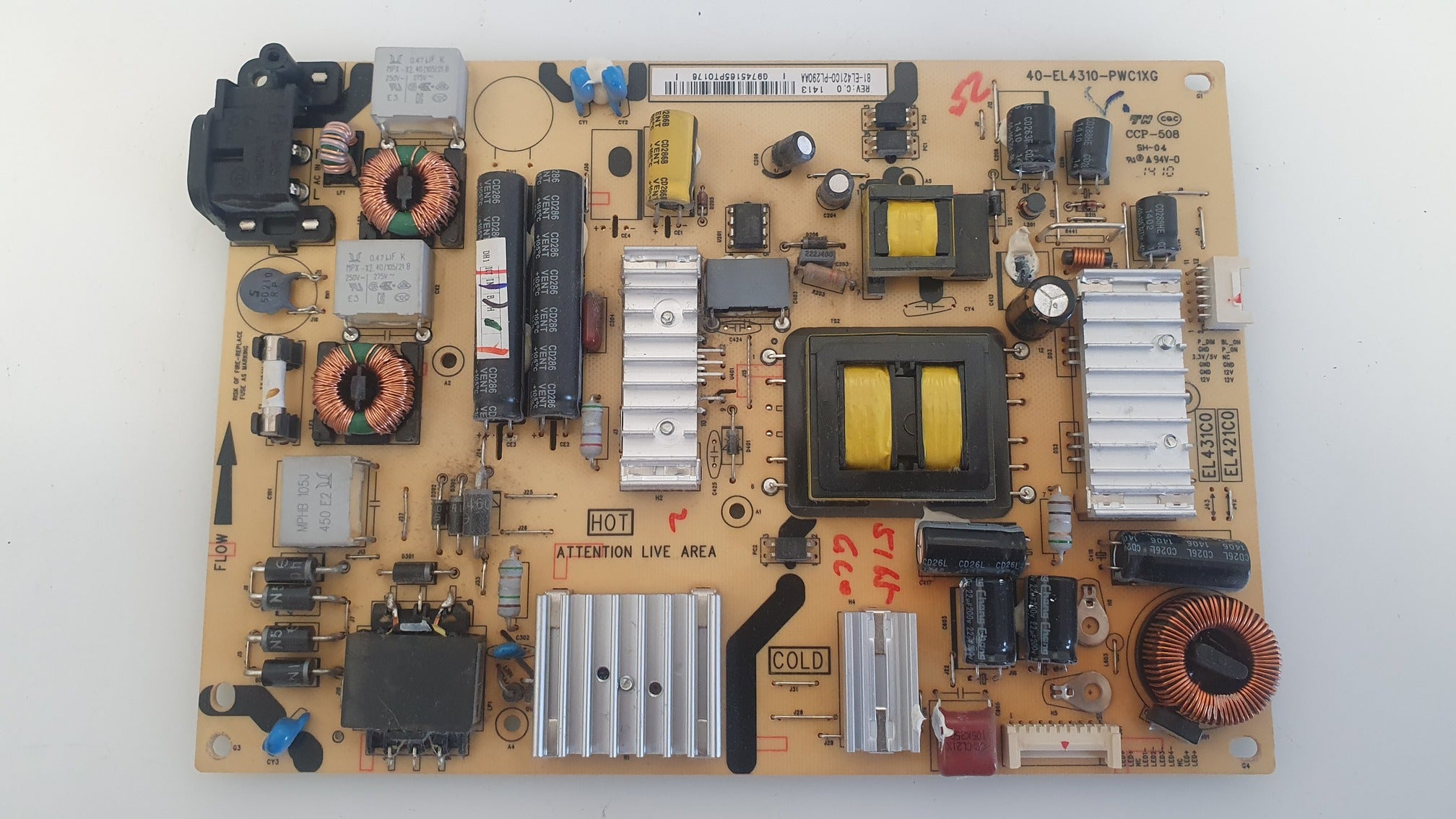 Power Supply 40-EL4310-PWC1XC (defective - for spare parts) for Thomson 48FZ4533