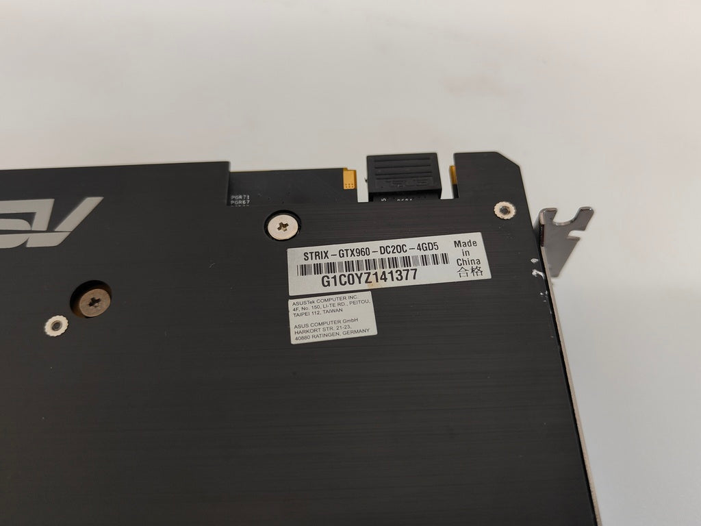 ASUS STRIX-GTX960-DC2OC-4GD5 Graphics Card NVIDIA GeForce GTX 960, 4GB GDDR5