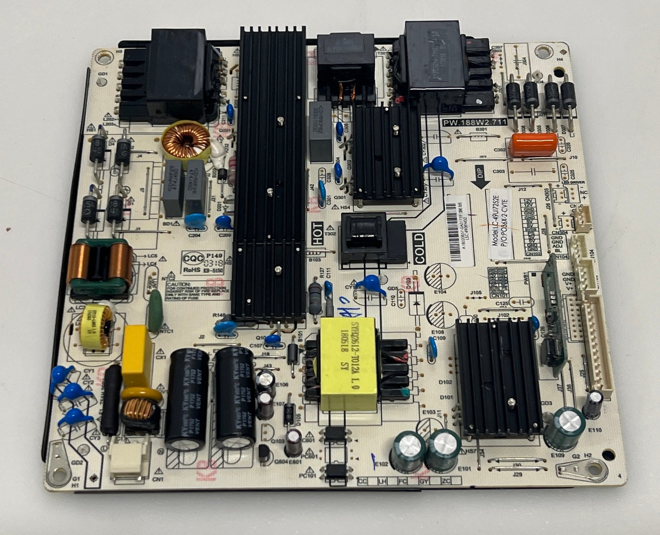 PW.188W2.711 LC-49UI7252E power supply for Sharp LC-49UI7252E
