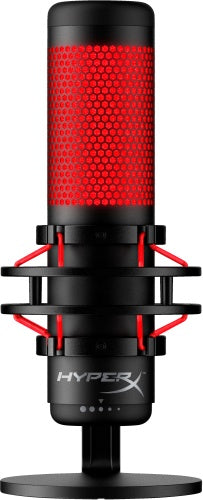 HyperX QuadCast Microphone USB Mini-B, 3.5mm jack, Red Lighting, Black
