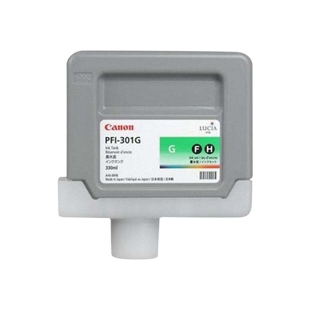 Canon PFI-301G Pigment Green Ink Tank 330ML - IPF9000