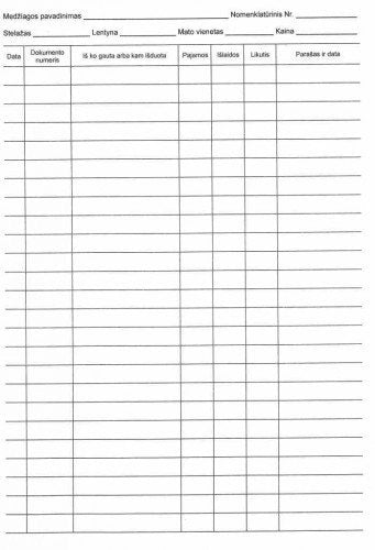 Sandėlio apskaitos knyga, A4 (36)  0720-088