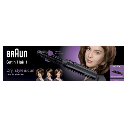 Braun Satin Hair 1 AS110 Airstyler Hair styling brush, Black