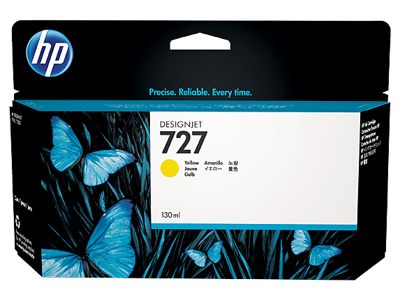 HP Ink No.727 Yellow (B3P21A)