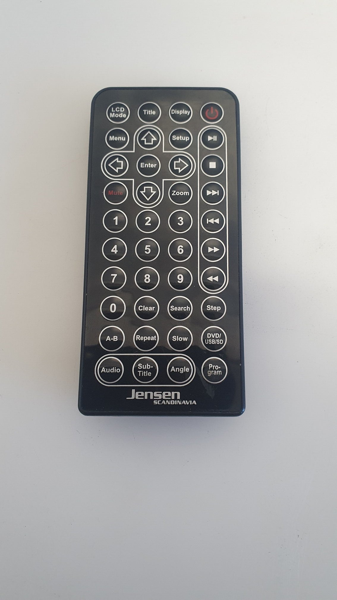 Jensen scandinavia black remote control
