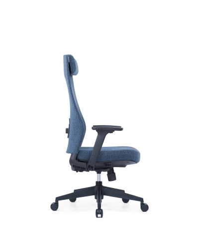 Up Up Ankara ergonomic office chair Black, Blue fabric