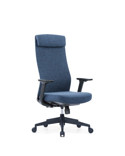 Up Up Ankara ergonomic office chair Black, Blue fabric