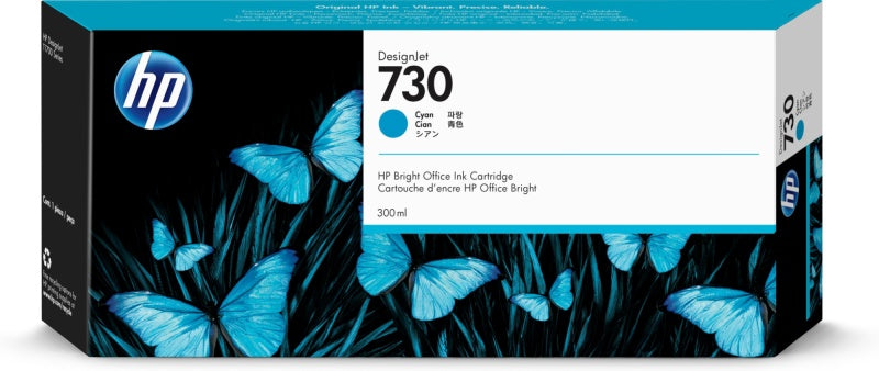 HP 730 (P2V68A) Ink Cartridge, Cyan