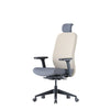 Up Up Athene ergonomic office chair Black, Grey + Ivory fabric