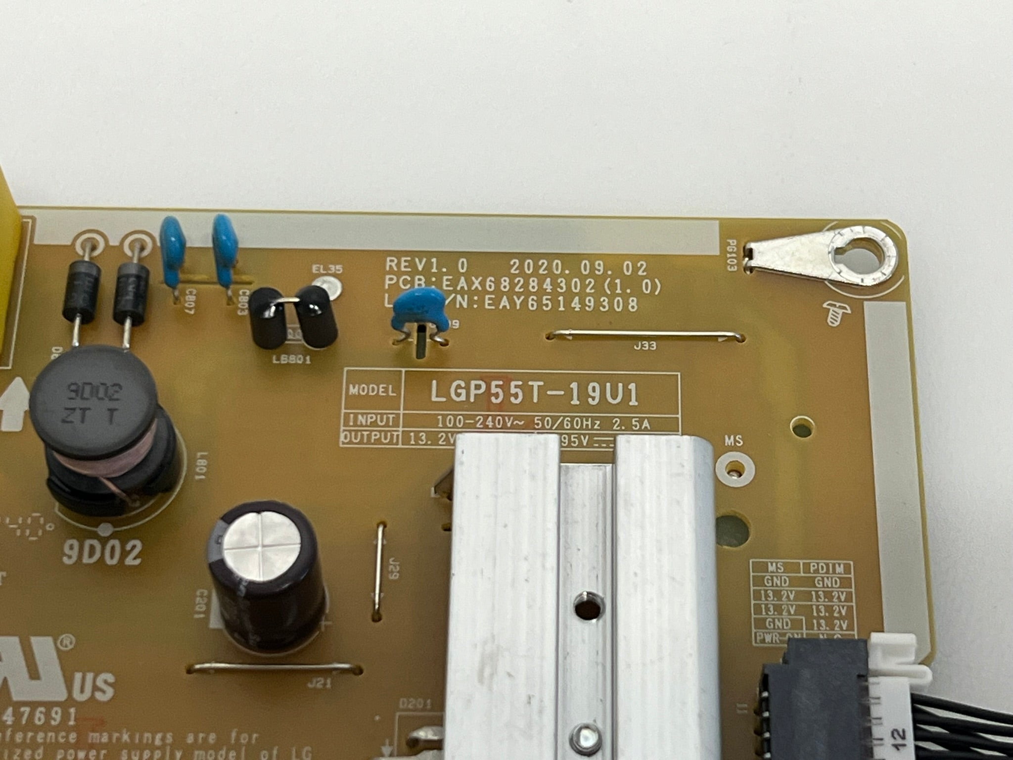 Power supply EAX68284302 (1.0) for LG 55UQ75003LF