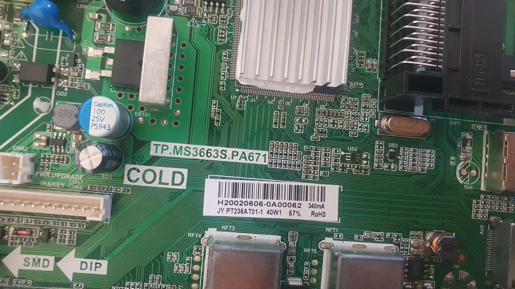 Mainboard TP.MS3663S.PA671 for HKC 24C2NB