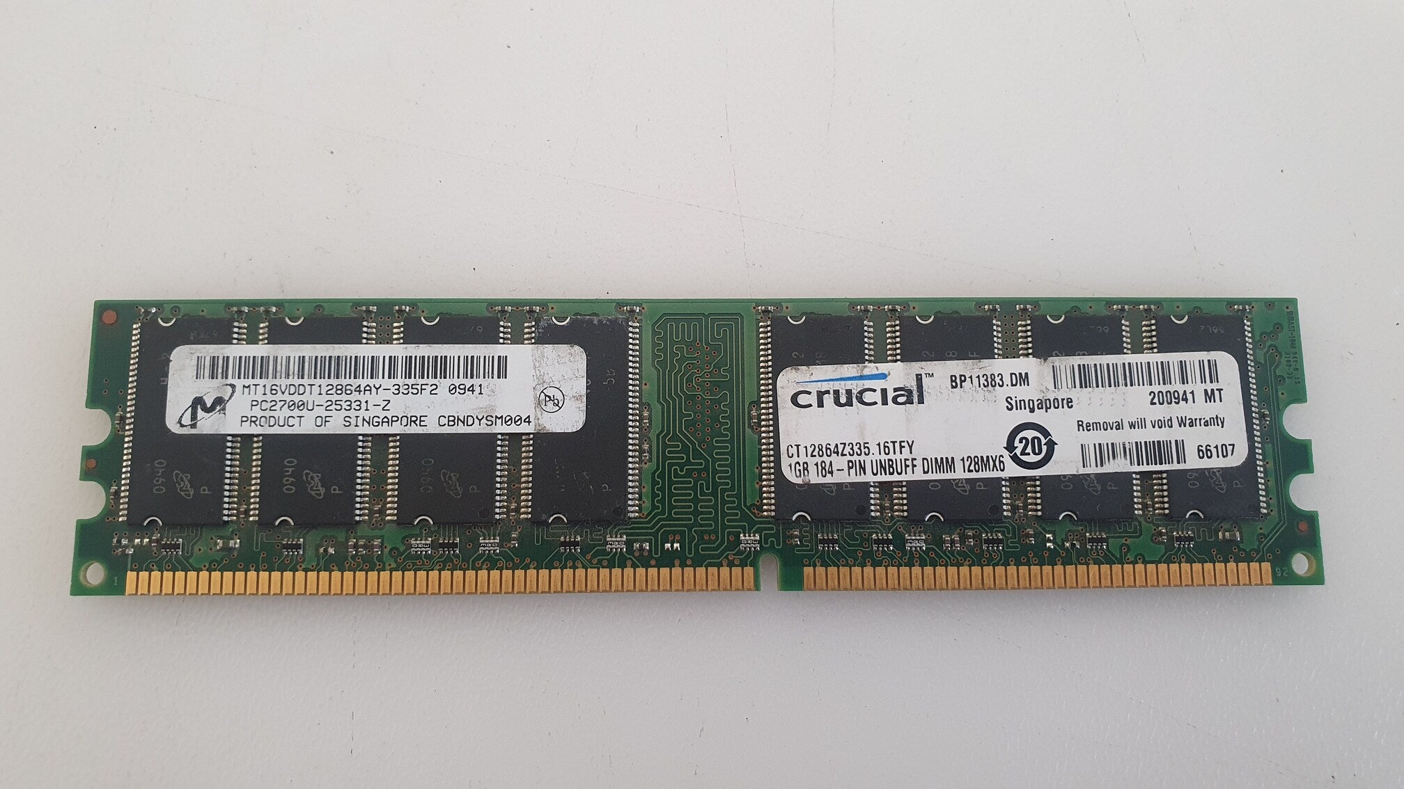 Crucial CT12864Z335 Memory
