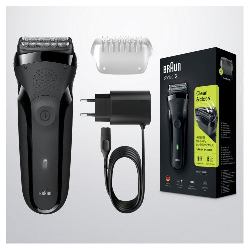 Braun Series 3 Shave&Style 300BT Shaver, Black