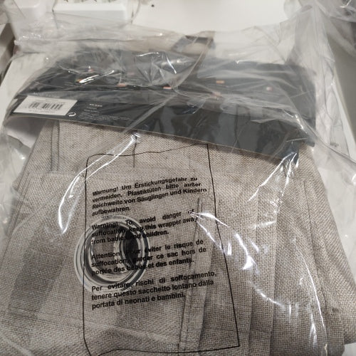 Ecost customer return HOMEA Curtain with Eyelets, Polyester, Linen, 260 x 140 cm