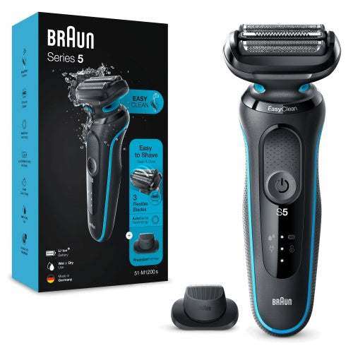 Braun Series 5 51-M1200s Shaver, Black/Mint