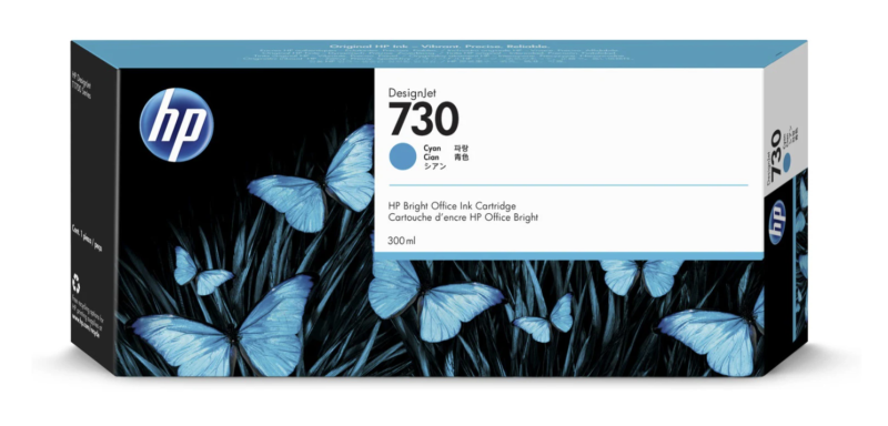 HP 730 (P2V68A) Ink Cartridge, Cyan