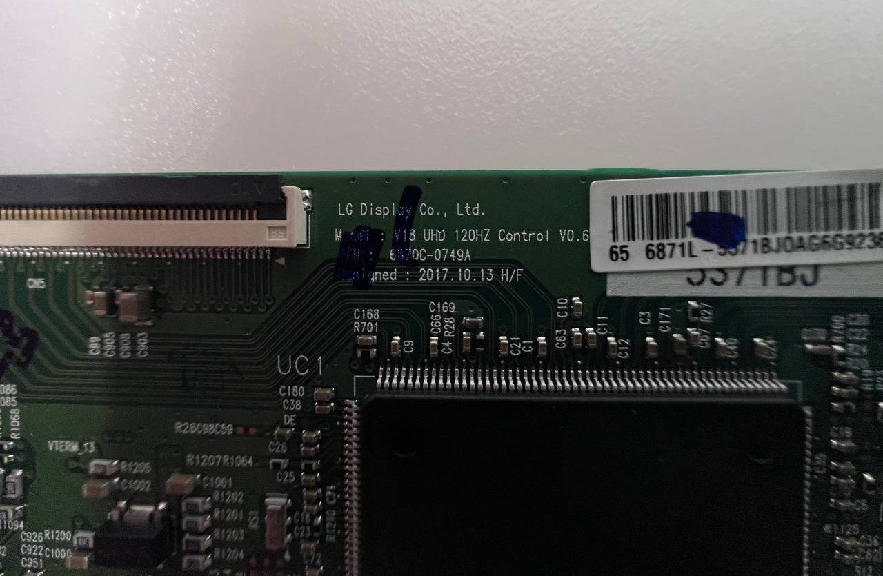 T-Con V18 UHD 120HZ 6870C-0749A for Sony KD-65XG8596 TV