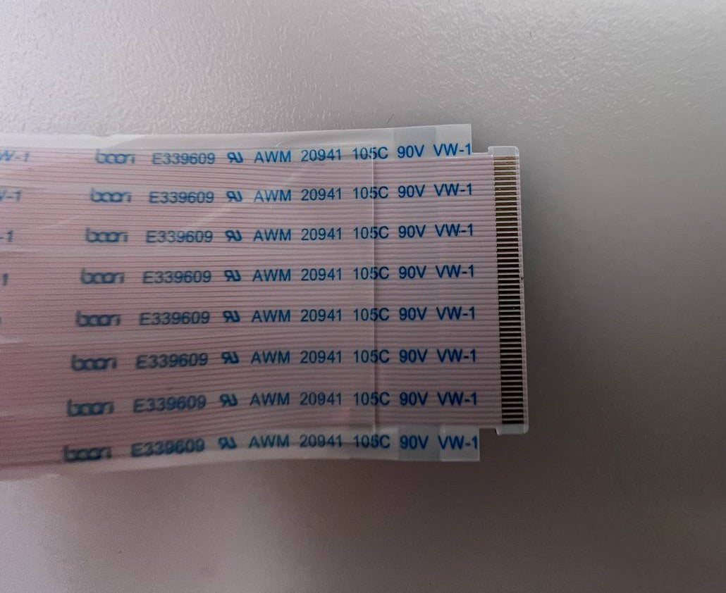 LVDS Cable E3399609 WAM 20941 105C 90V VW-1 for Philips 50PUS8118/12 TV