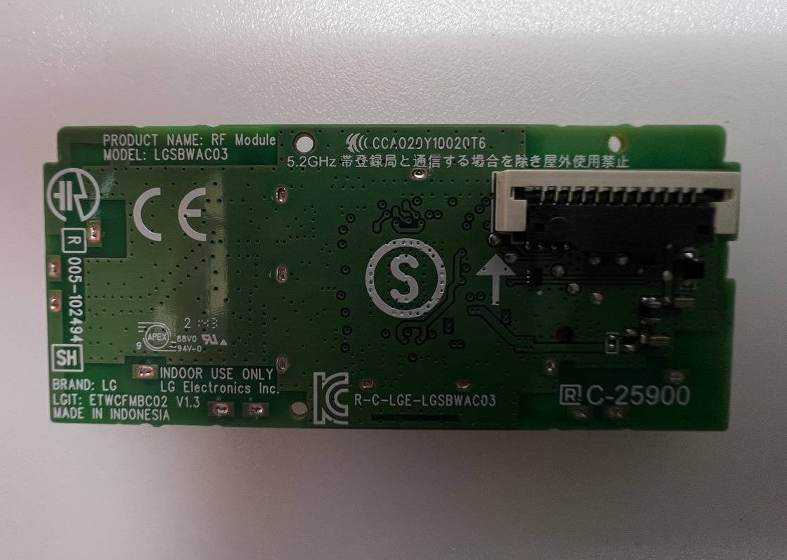 RF Module LGSBWAC03 EAT65166902 for LG 50NANO0813QA TV