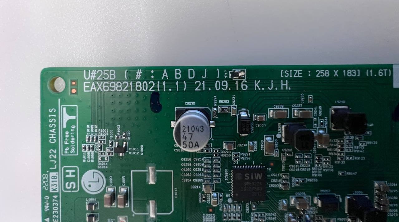Mother Board EAX69821802 for LG 50NANO0813QA TV