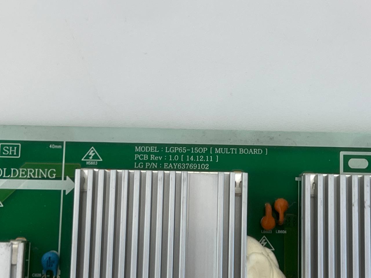 LG 65EG960V Power Supply Board – LGP65-150P / EAY63769102