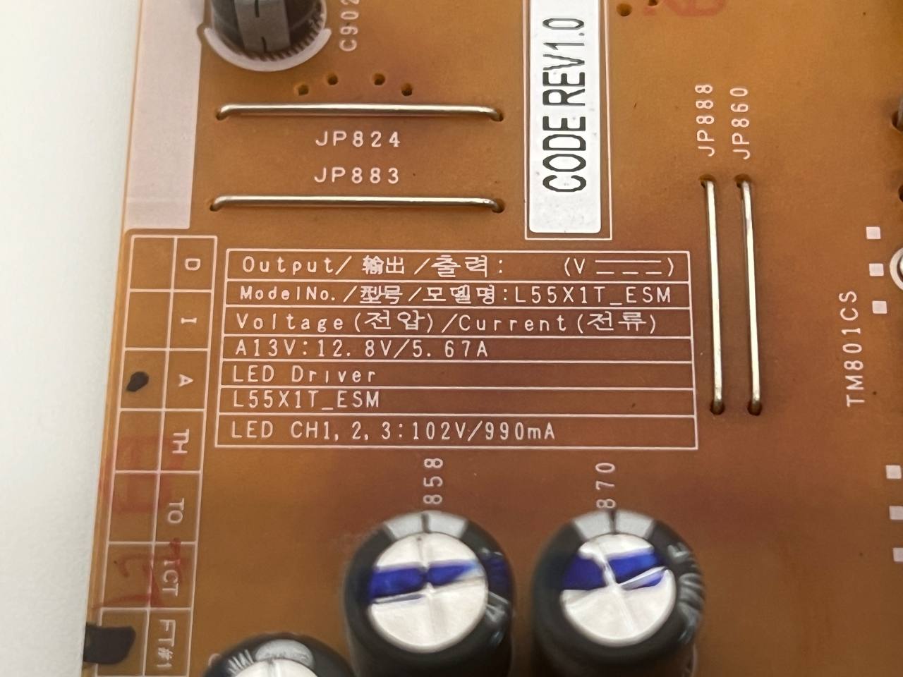Samsung TV UE55H6275SU | Power Supply Board BN44-00711A