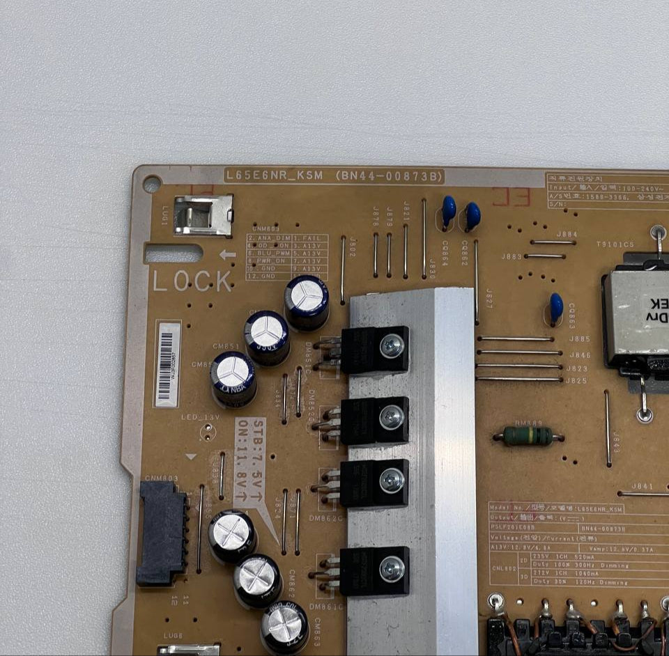 Samsung UE65MU6475U TV Power Supply Board L65E6NR_KSM – BN44-00873B