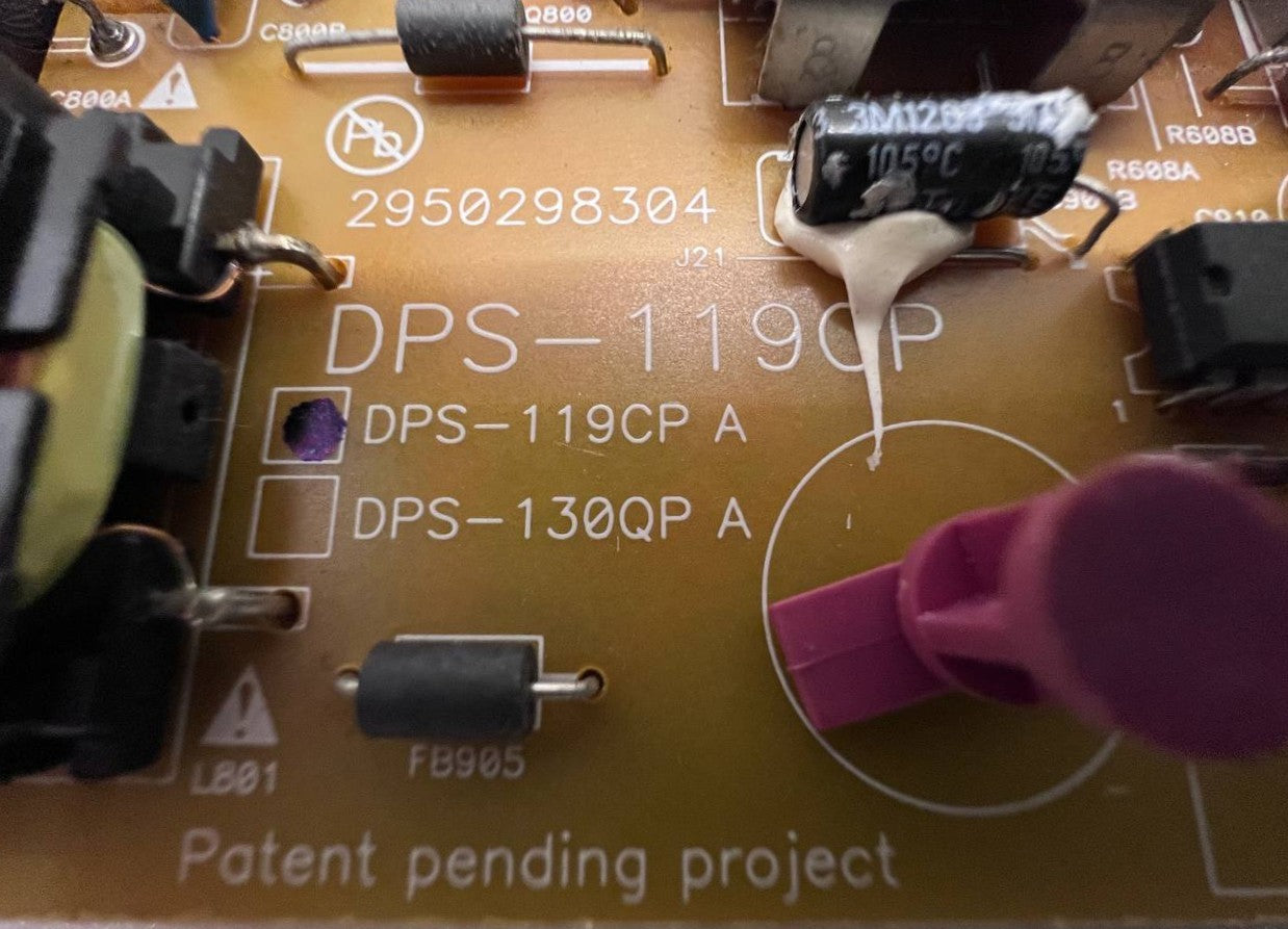 Philips 42PFL6007T/12 TV Power Supply Board DPS-119CP 2950298304