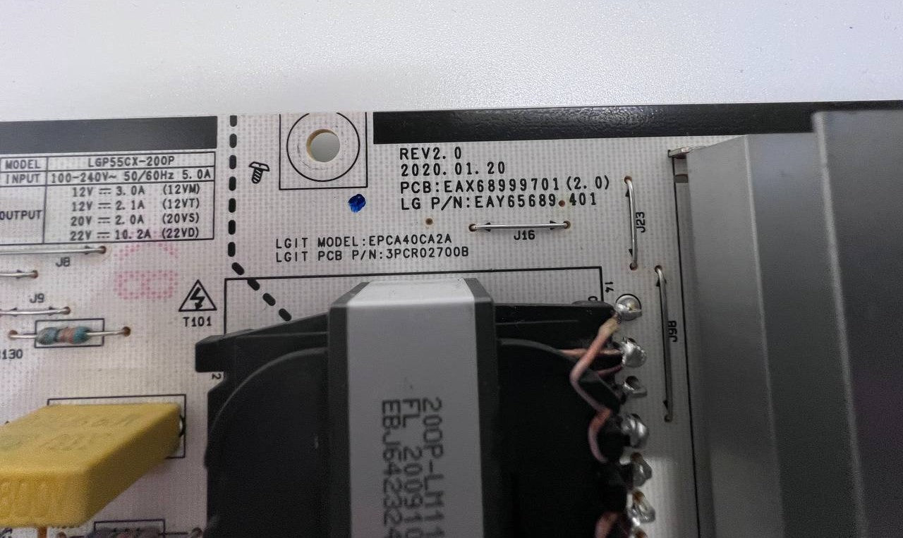 Power Supply EAX68999701 for LG OLED55BX3LB TV
