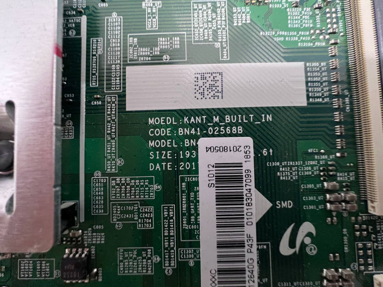 Mother Board BN41-02568B for Samsung UE58MU6125K TV
