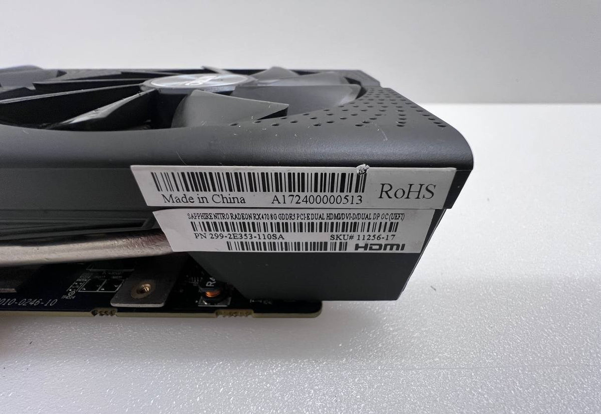Sapphire NITRO - Radeon RX470 8GB GDDR5 Graphics Card - defective